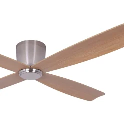 Beacon Lighting Loftventilatorer > Beacon loftventilator Fraser krom/teak DC quiet Ø 132 cm