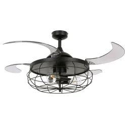 Beacon Lighting Loftventilatorer > Beacon loftventilatorlampe Fanaway Industri sort lydløs