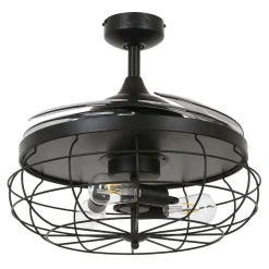 Beacon Lighting Loftventilatorer > Beacon loftventilatorlampe Fanaway Industri sort lydløs