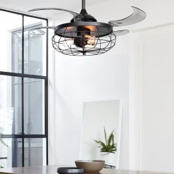 Beacon Lighting Loftventilatorer > Beacon loftventilatorlampe Fanaway Industri sort lydløs