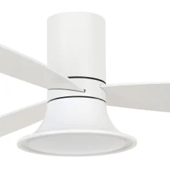 Beacon Lighting Loftventilatorer > Beacon loftventilator med lys Flusso hvid Ø 132 cm støjsvag