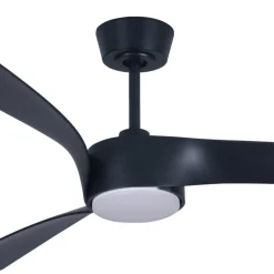 Loftventilatorer ^ Beacon Lighting Beacon loftventilator med lys Line sort 132 cm støjsvag