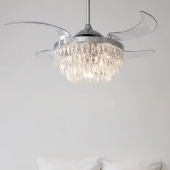 Beacon Lighting Loftventilatorer > Beacon loftventilator med lys Fanaway Veil krom lydløs