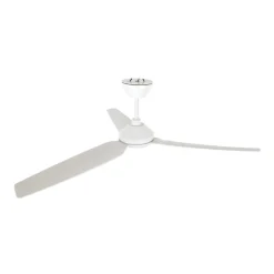 Loftventilatorer ^ Beacon Lighting Beacon loftventilator Polis hvid DC lydløs Ø 137 cm IP55