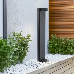 Gadebelysning ^ BEGA LED-gadelampe 99058 K3, grafit, støbt aluminium, glas