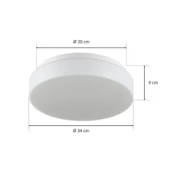 Loftlamper ^ BEGA 50079 LED-loftlampe DALI 3.000K Ø34cm