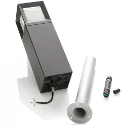 Sokkellamper ^ BEGA 84604 LED-sokkellampe, grafit, 3.000 K