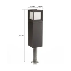 Sokkellamper ^ BEGA 84604 LED-sokkellampe, grafit, 3.000 K