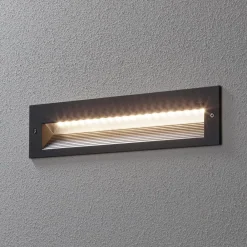 BEGA Væglamper > 33055 LED-væglampe 3000 K, grafit, 32 cm