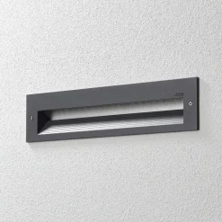 BEGA Væglamper > 33055 LED-væglampe 3000 K, grafit, 32 cm