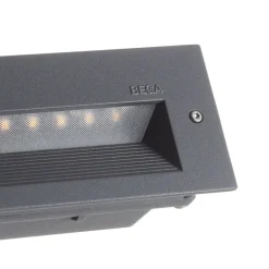 BEGA Væglamper > 33055 LED-væglampe 3000 K, grafit, 32 cm