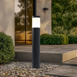 Gadebelysning ^ BEGA vejlampe 84417 K3, grafit, 3.000 K, støbt aluminium