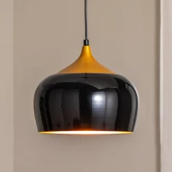 Opviq Pendellamper > Berceste 212-S hængelampe Ø30cm sort/guld