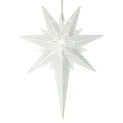 STAR TRADING Julepynt|Julestjerner > Betlehem dekostjerne af metal, hvid