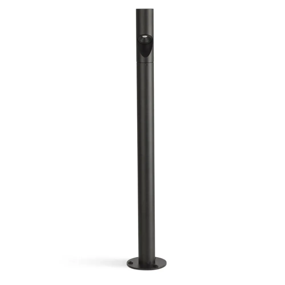 FARO BARCELONA Sokkellamper > Bezel LED-sokkellampe, sort, aluminium, højde 60 cm