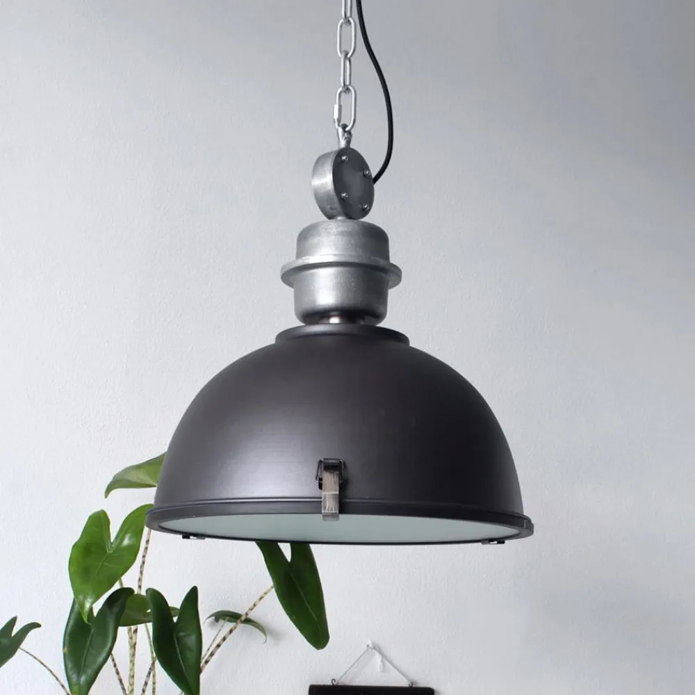Steinhauer Pendellamper > Bikkel hængelampe, Ø 42 cm, sort, metal, glas, E27