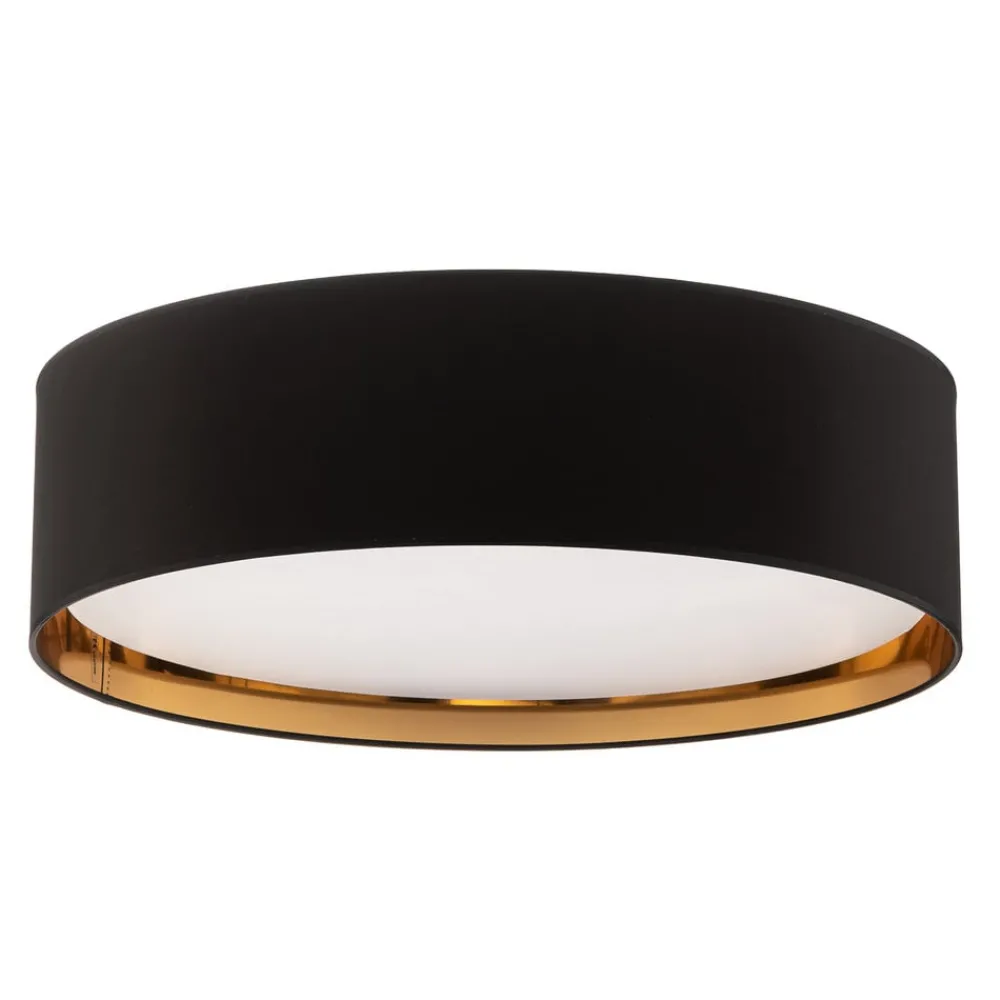 TK Lighting Loftlamper > Bilbao loftslampe, sort/guld, Ø 60 cm