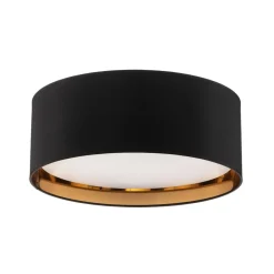 Loftlamper|Pendellamper ^ TK Lighting Bilbao loftslampe, sort/guld, Ø 45 cm