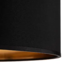 Loftlamper|Pendellamper ^ TK Lighting Bilbao loftslampe, sort/guld, Ø 45 cm