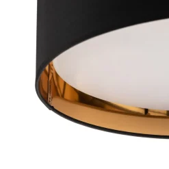Loftlamper|Pendellamper ^ TK Lighting Bilbao loftslampe, sort/guld, Ø 45 cm