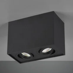 Spotlights ^ Trio Lighting Biscuit loftlampe, 2 lyskilder, sort