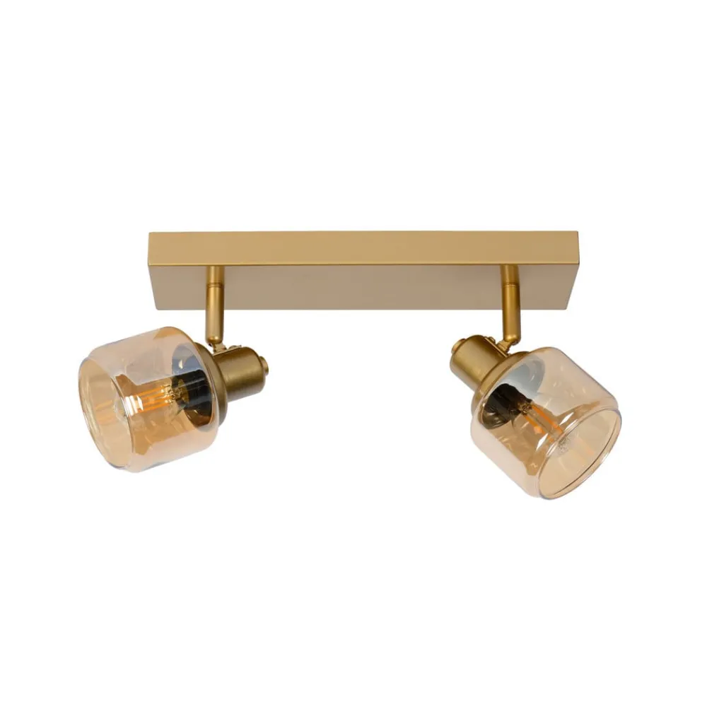 Lucide Loftlamper|Spotlights > Bjorn loftspot, 2 lyskilder, guld/messing