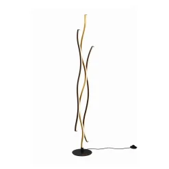 Trio Lighting Gulvlamper|Gulvlamper > Blaze LED-gulvlampe med lysdæmper, CCT, messing