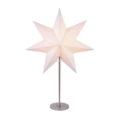 Julepynt|Julestjerner ^ STAR TRADING Bobo bordlampe, hvid, papirstjerne, højde 51 cm, E14