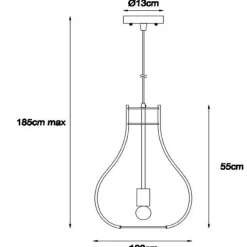Pendellamper|Pendellamper ^ Lucide Bodo pendellampe, lyst træ
