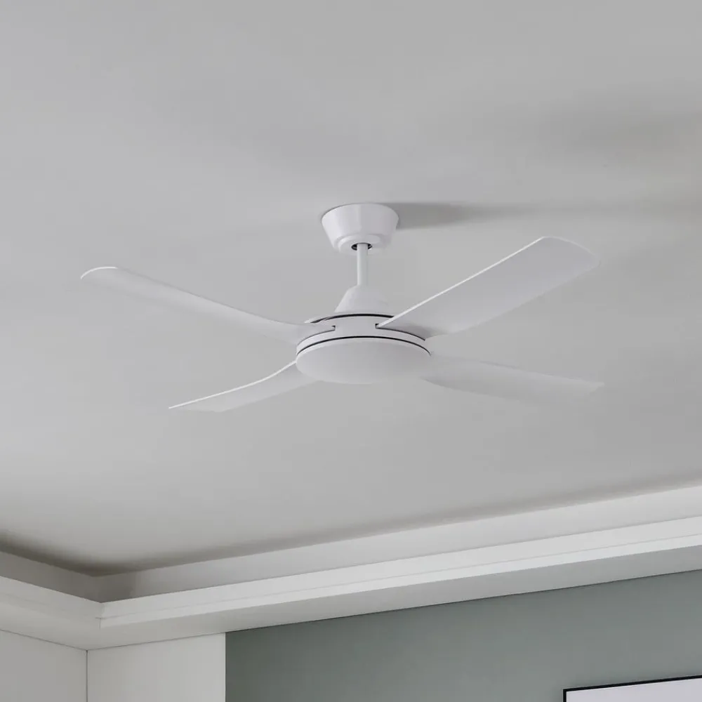EGLO Loftventilatorer > Bondi 1 loftventilator, mat hvid, fjernbetjening