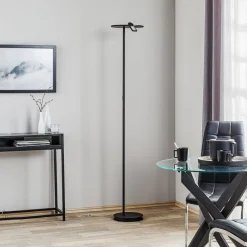 BOPP Gulvlamper|Gulvlamper > Share LED-uplight med læselampe, sort