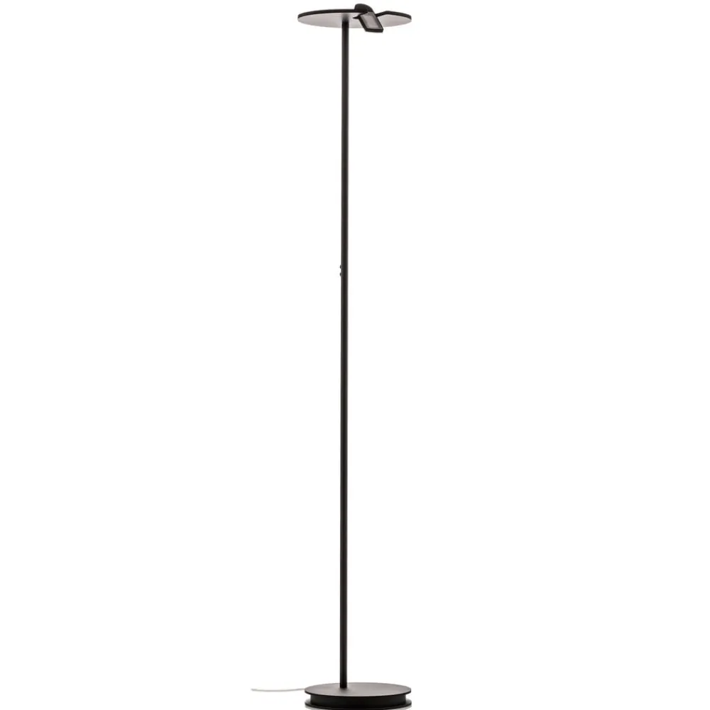 BOPP Gulvlamper|Gulvlamper > Share LED-uplight med læselampe, sort