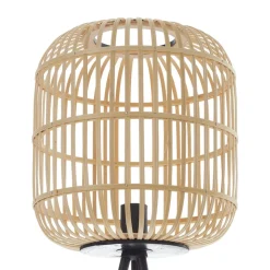 EGLO Gulvlamper|Gulvlamper > Bordesley gulvlampe, trefod, med træskærm