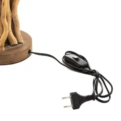 ONLI Bordlamper > Bordlampe Agar med stofskærm og træelement