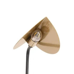 Opviq Arbejdsrum/Kontor|Bordlamper > Bordlampe Corner, sort/guld, højde 57 cm, E14