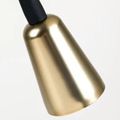 ORION Arbejdsrum/Kontor > Bordlampe Dotty, messing, højde 45 cm, fod, dæmper, GU10