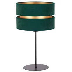 Duolla Bordlamper > Bordlampe Duo, grøn/guld, højde 50 cm