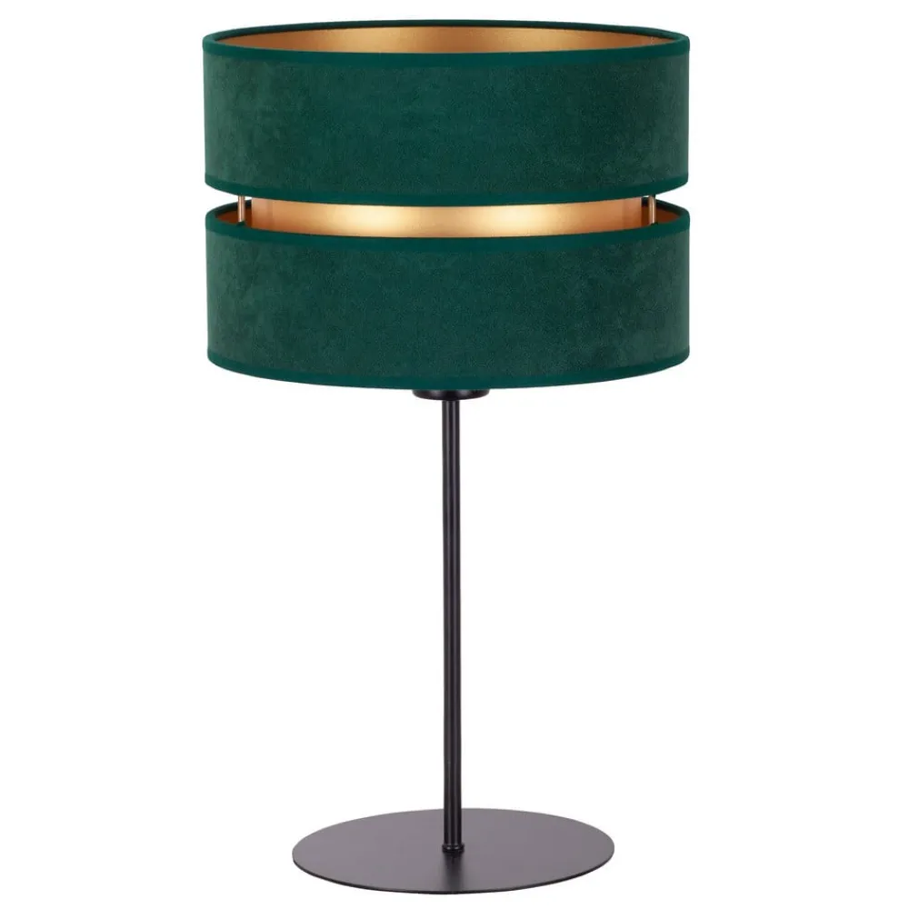 Duolla Bordlamper > Bordlampe Duo, grøn/guld, højde 50 cm