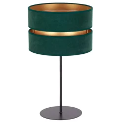 Duolla Bordlamper > Bordlampe Duo, grøn/guld, højde 50 cm