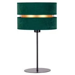 Duolla Bordlamper > Bordlampe Duo, grøn/guld, højde 50 cm