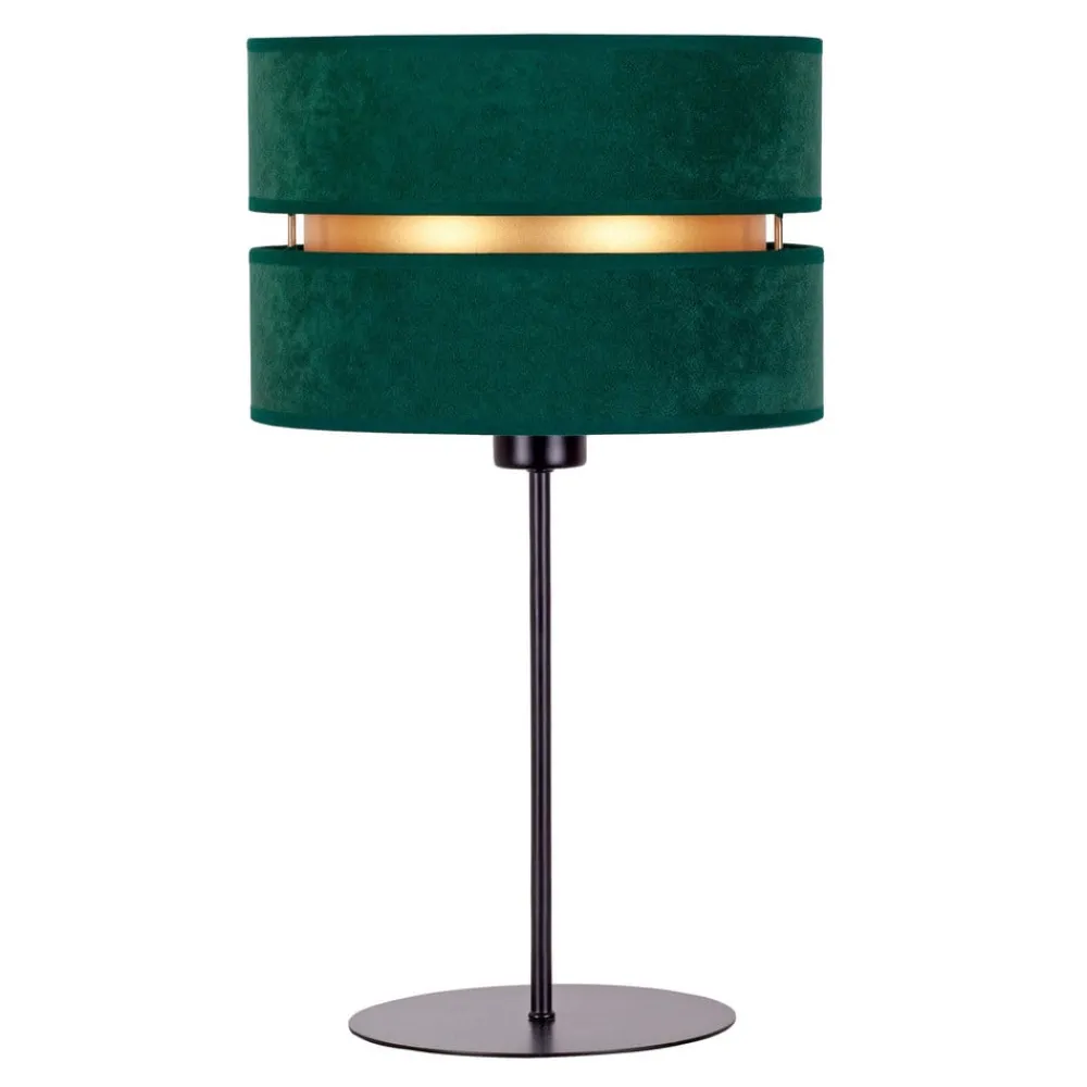 Duolla Bordlamper > Bordlampe Duo, grøn/guld, højde 50 cm