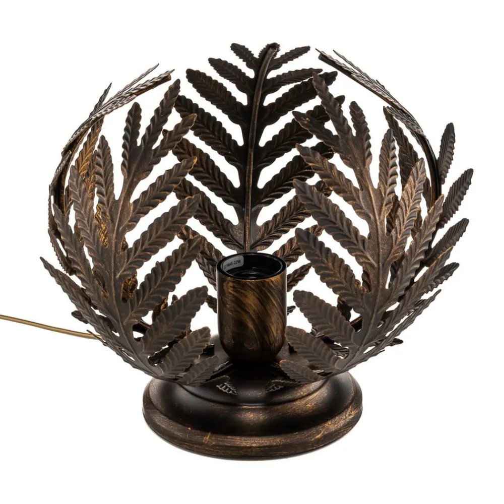 Bordlamper ^ ONLI Bordlampe Felce som bregne i bronze, højde 24 cm