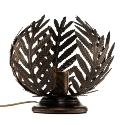 Bordlamper ^ ONLI Bordlampe Felce som bregne i bronze, højde 24 cm