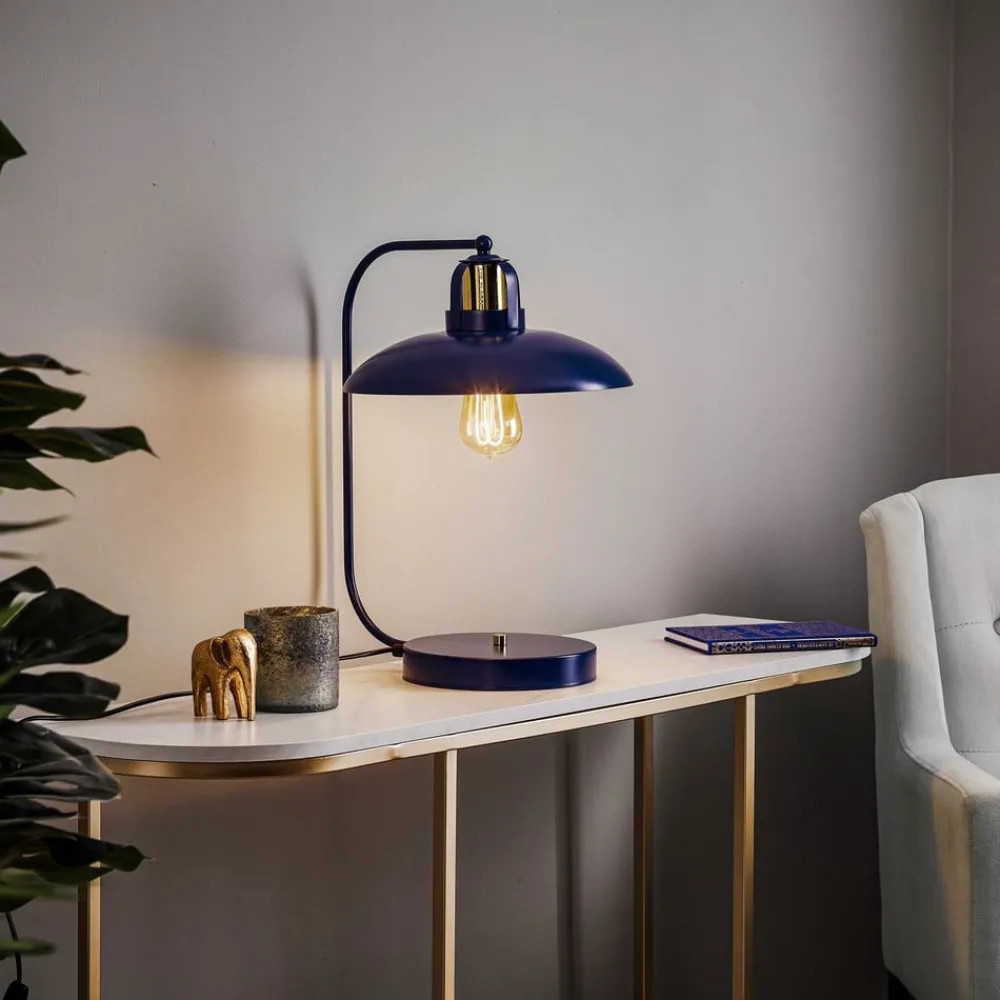 Bordlamper ^ Eko-Light Bordlampe Felix, blå/guld