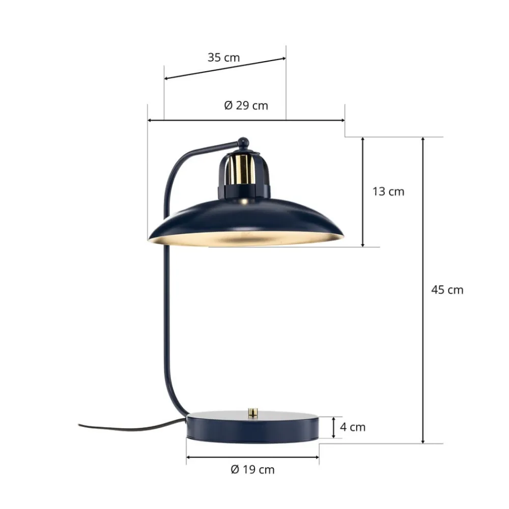 Bordlamper ^ Eko-Light Bordlampe Felix, blå/guld