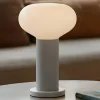 Bordlamper ^ ALDEX Bordlampe Flo, grå, Ø 19 cm, glas