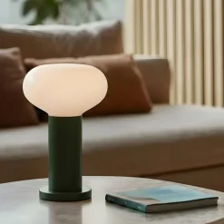 ALDEX Bordlamper > Bordlampe Flo, grøn, Ø 19 cm, glas