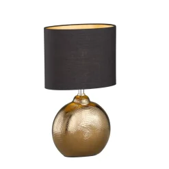 Bordlamper ^ FISCHER & HONSEL Bordlampe Foro, bronze/sort, højde 39 cm