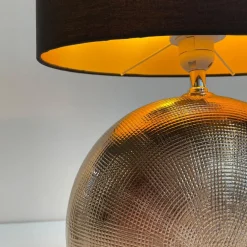 Bordlamper ^ FISCHER & HONSEL Bordlampe Foro, bronze/sort, højde 39 cm