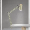 ORION Arbejdsrum/Kontor|Bordlamper > Bordlampe Gili, lysegrøn, klemme, stål, højde 75 cm, E27